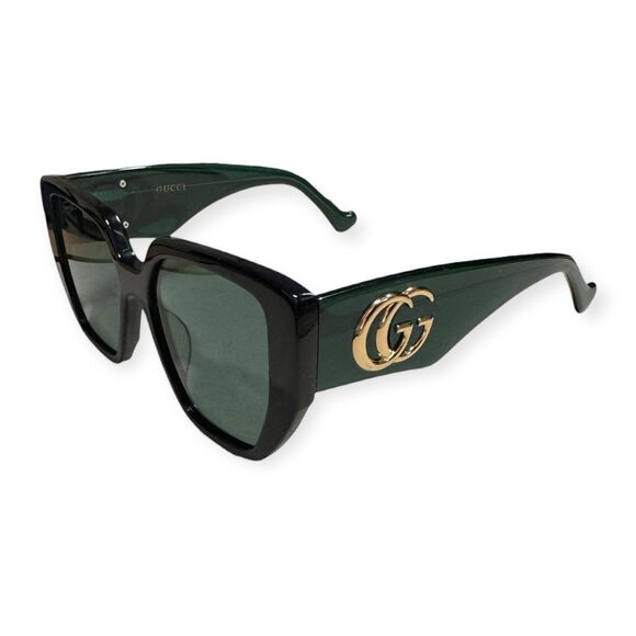 Gucci‎ GG0956S Green Oversized Sunglasses Square Frame Unisex Shades Retro Rare main image 8